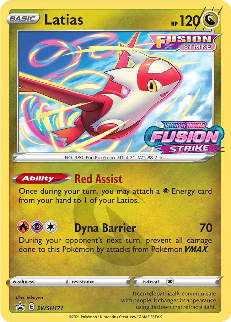 Latias (SWSH171) (Prerelease Promo) [Sword & Shield: Black Star Promos] | Tables and Towers