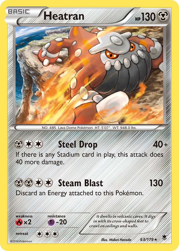 Heatran (63/119) [XY: Phantom Forces] | Tables and Towers