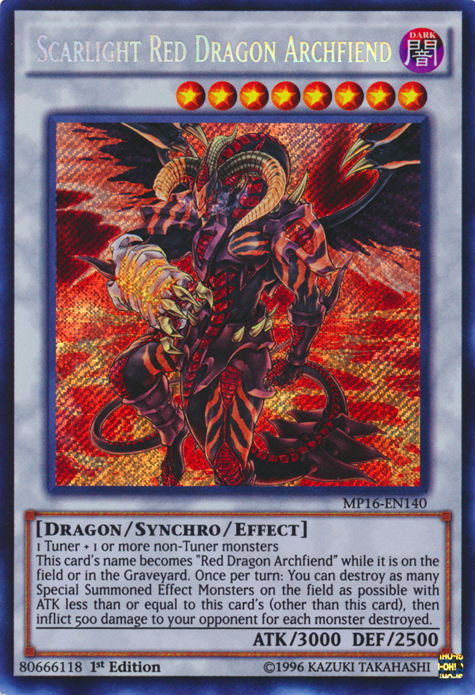 Scarlight Red Dragon Archfiend [MP16-EN140] Secret Rare | Tables and Towers