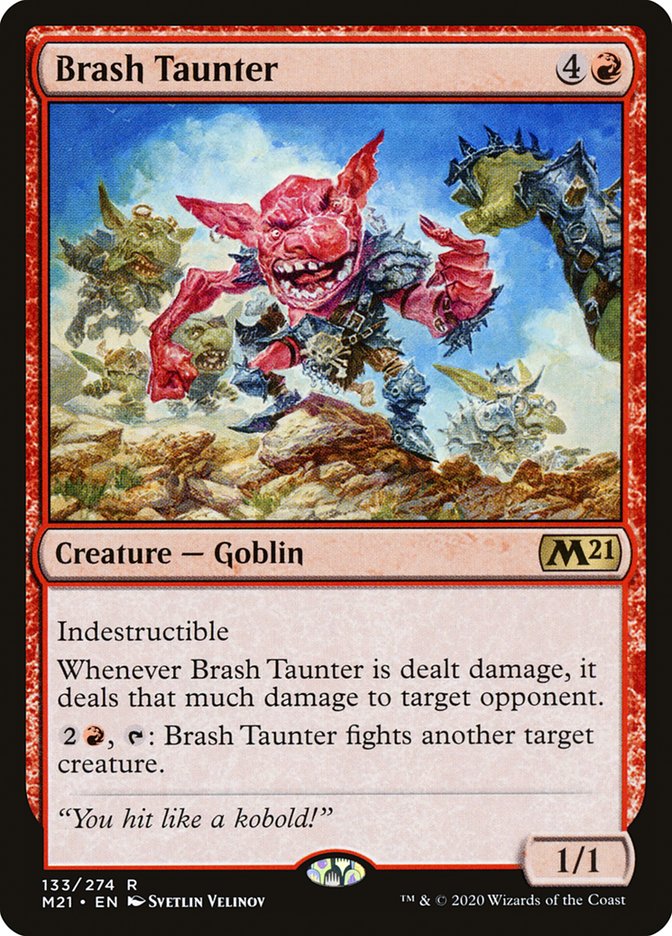 Brash Taunter [Core Set 2021] | Tables and Towers