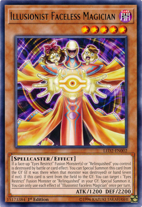 Illusionist Faceless Magician [LED2-EN002] Rare | Tables and Towers