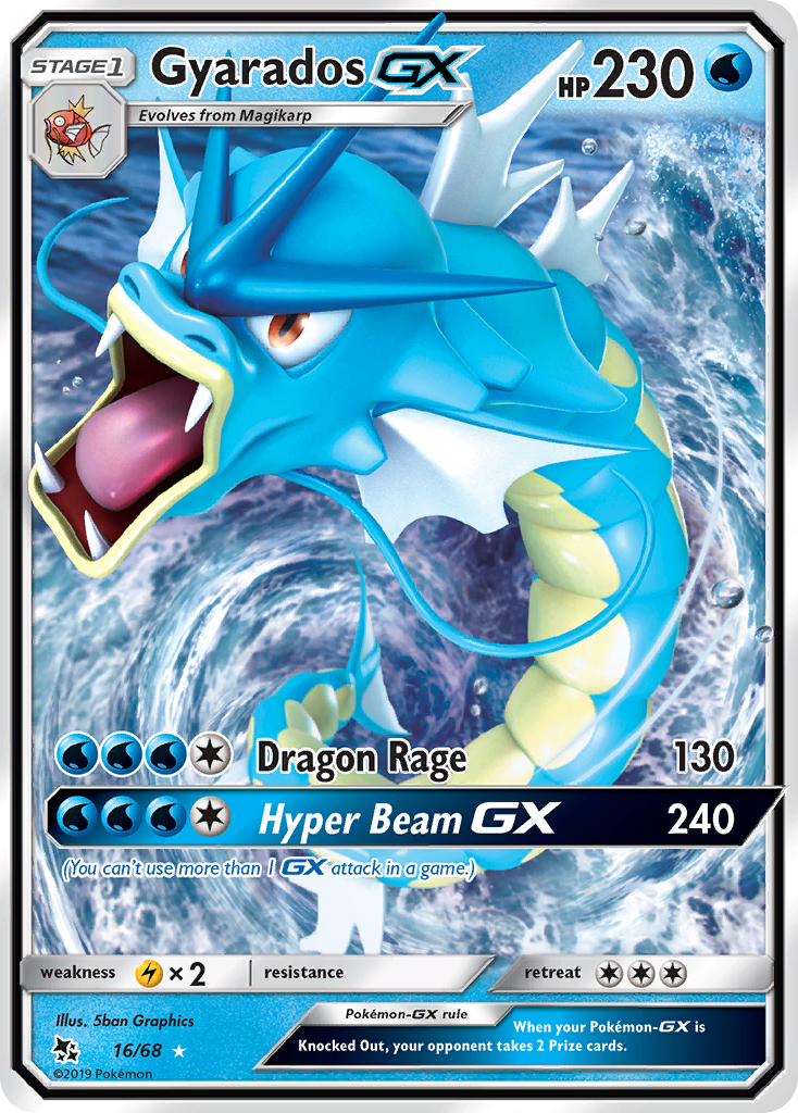 Gyarados GX (16/68) [Sun & Moon: Hidden Fates] | Tables and Towers