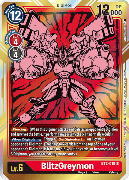 BlitzGreymon [BT3-018] (Alternate Art) [Release Special Booster Ver.1.5] | Tables and Towers