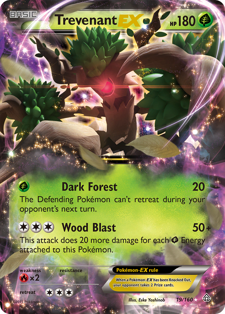 Trevenant EX (19/160) [XY: Primal Clash] | Tables and Towers