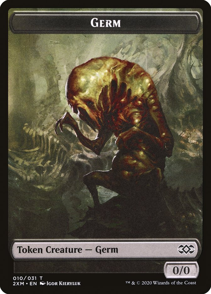 Eldrazi Spawn // Germ Double-Sided Token [Double Masters Tokens] | Tables and Towers