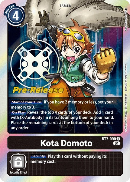 Kota Domoto [BT7-090] [Next Adventure Pre-Release Cards] | Tables and Towers