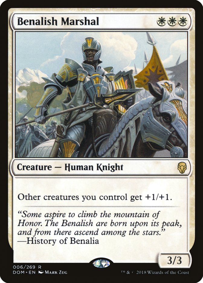 Benalish Marshal [Dominaria] | Tables and Towers