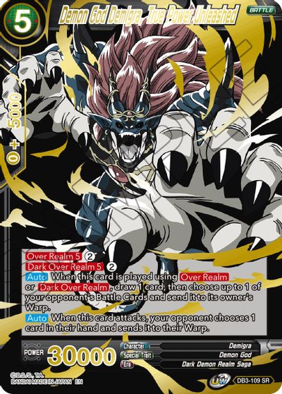 Demon God Demigra, True Power Unleashed (Alternate Art) (DB3-109) [Special Anniversary Set 2021] | Tables and Towers