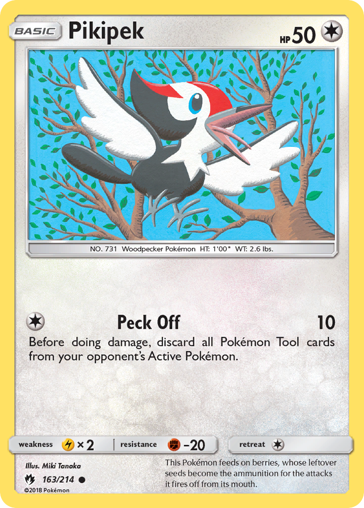 Pikipek (163/214) [Sun & Moon: Lost Thunder] | Tables and Towers