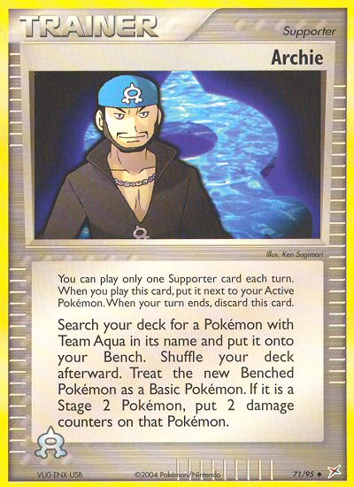 Archie (71/95) [EX: Team Magma vs Team Aqua] | Tables and Towers