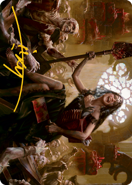 Gisa, Glorious Resurrector Art Card (Gold-Stamped Signature) [Innistrad: Midnight Hunt Art Series] | Tables and Towers