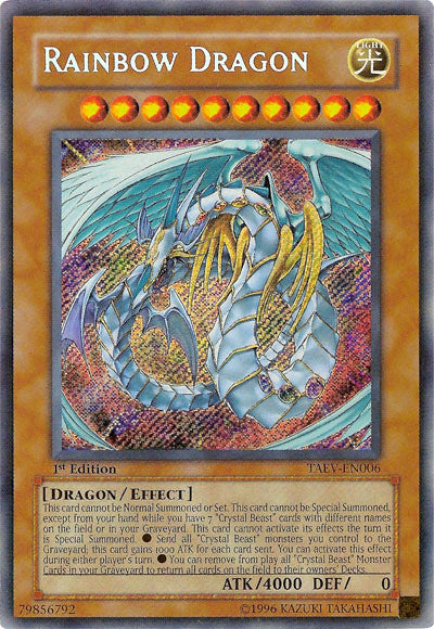 Rainbow Dragon [TAEV-EN006] Secret Rare | Tables and Towers