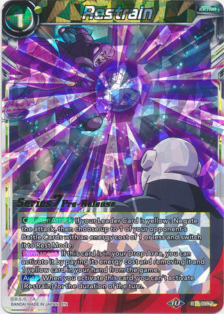 Restrain (BT7-098_PR) [Assault of the Saiyans Prerelease Promos] | Tables and Towers