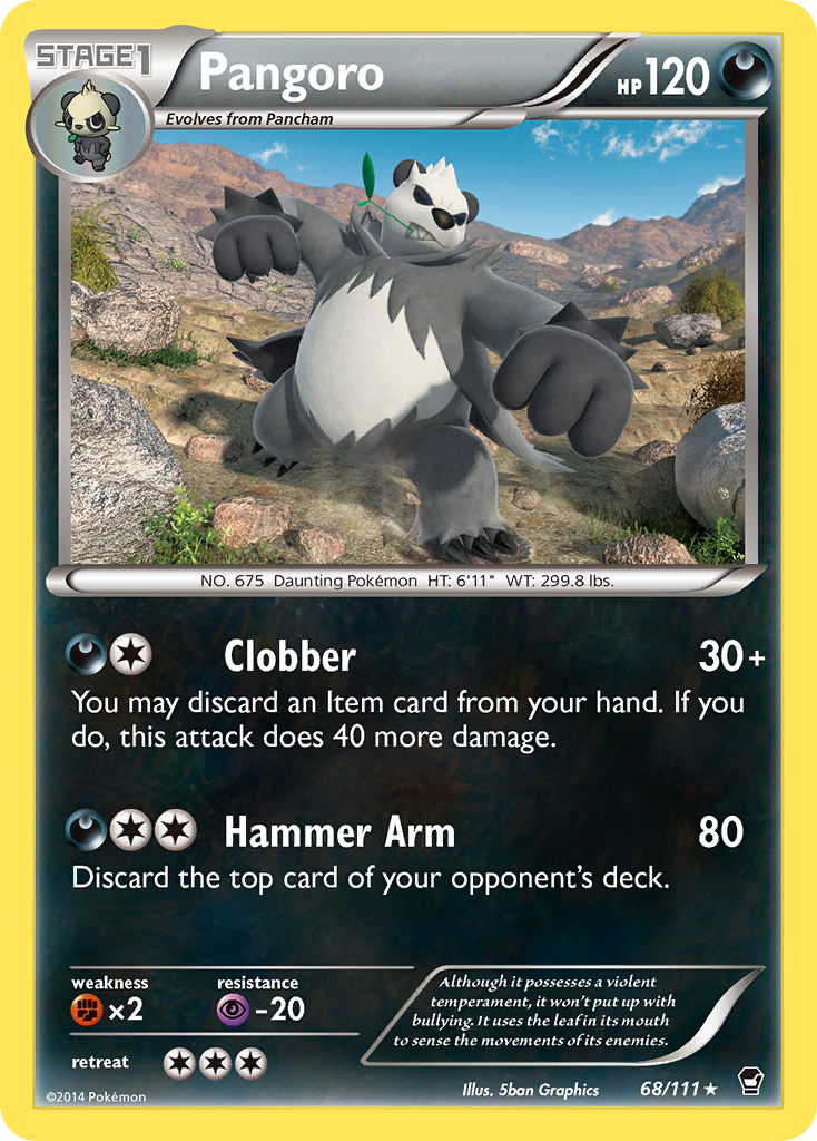 Pangoro (68/111) [XY: Furious Fists] | Tables and Towers