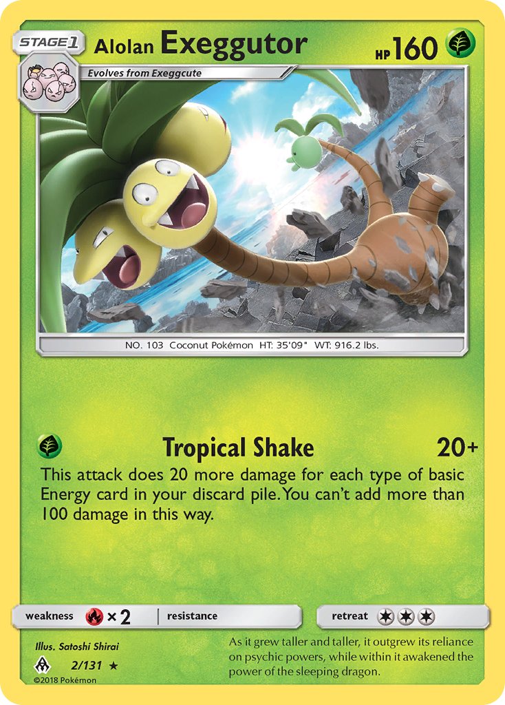 Alolan Exeggutor (2/131) (Theme Deck Exclusive) [Sun & Moon: Forbidden Light] | Tables and Towers