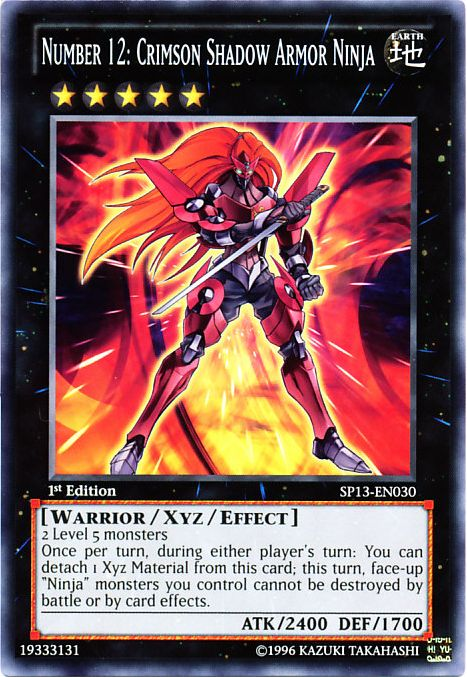 Number 12: Crimson Shadow Armor Ninja [SP13-EN030] Common | Tables and Towers