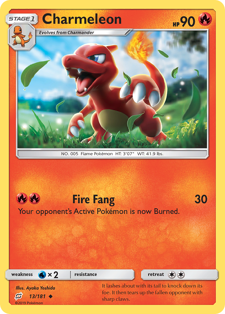 Charmeleon (13/181) [Sun & Moon: Team Up] | Tables and Towers