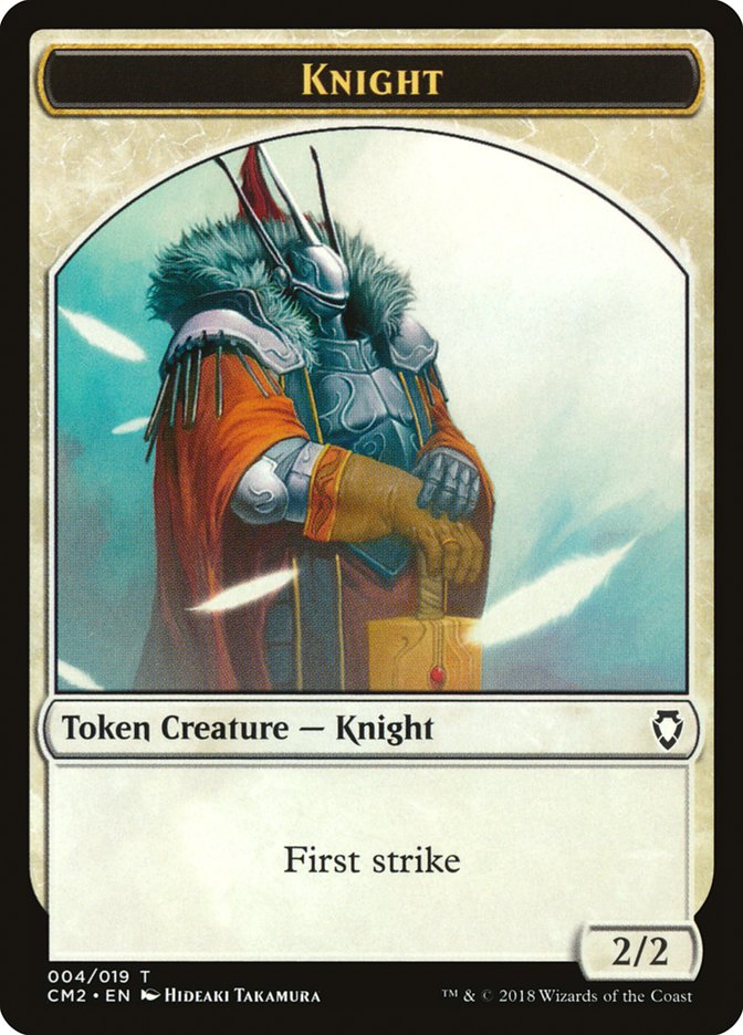 Knight Token [Commander Anthology Volume II Tokens] | Tables and Towers