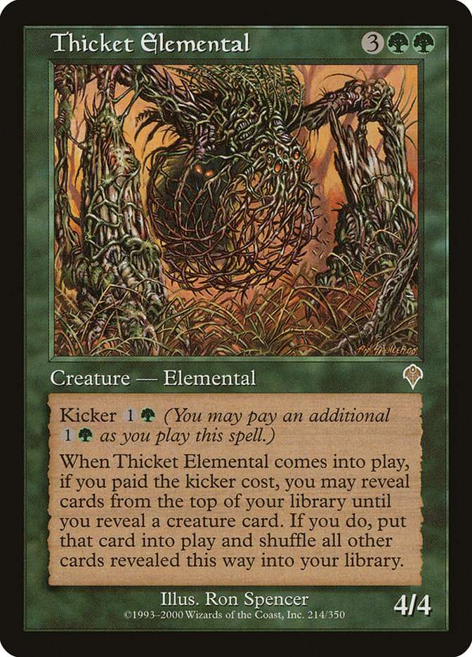 Thicket Elemental [Invasion] | Tables and Towers