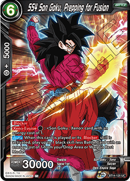 SS4 Son Goku, Prepping for Fusion (BT14-125) [Cross Spirits] | Tables and Towers