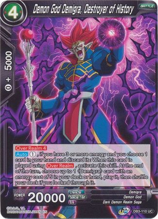 Demon God Demigra, Destroyer of History (DB3-110) [Giant Force] | Tables and Towers