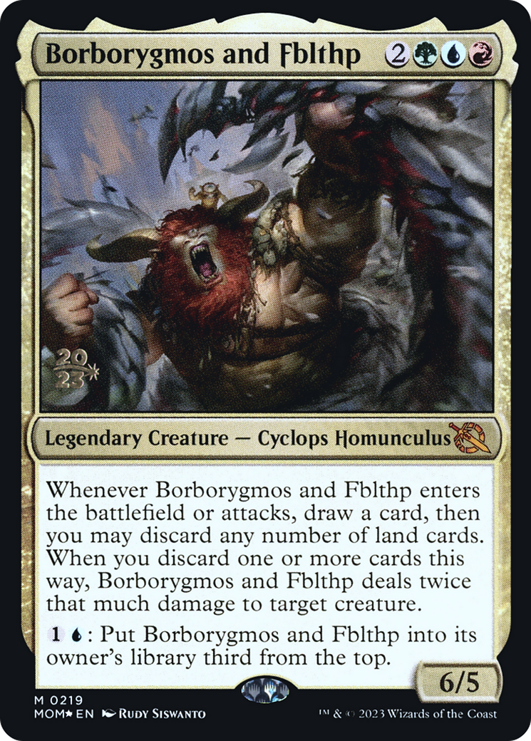 Borborygmos and Fblthp [March of the Machine Prerelease Promos] | Tables and Towers