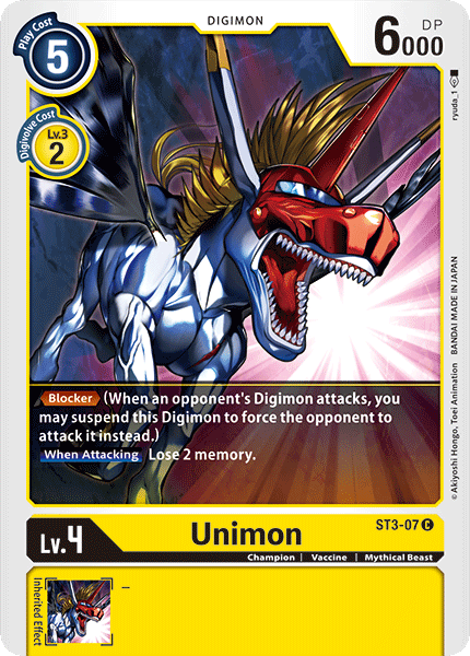 Unimon [ST3-07] [Starter Deck: Heaven's Yellow] | Tables and Towers