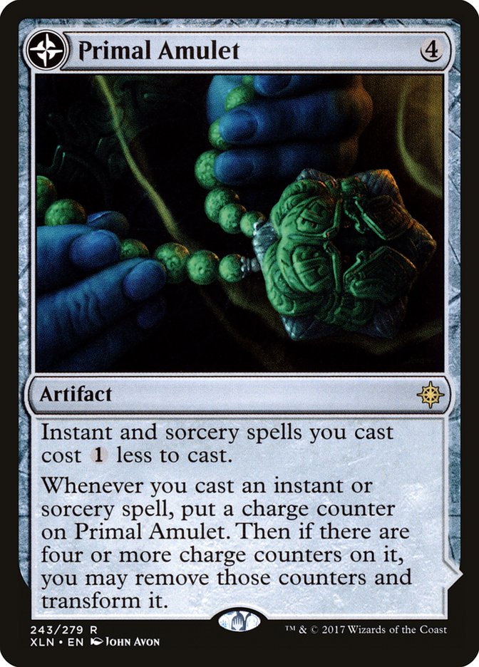 Primal Amulet // Primal Wellspring [Ixalan] | Tables and Towers