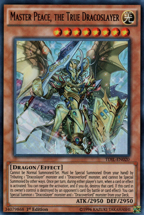 Master Peace, the True Dracoslayer [TDIL-EN020] Ultra Rare | Tables and Towers