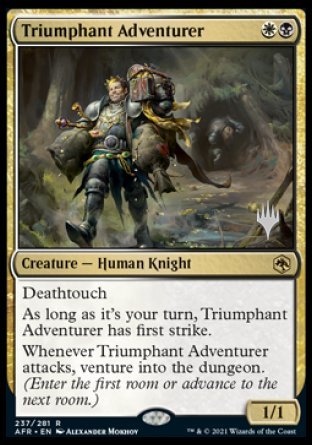 Triumphant Adventurer (Promo Pack) [Dungeons & Dragons: Adventures in the Forgotten Realms Promos] | Tables and Towers