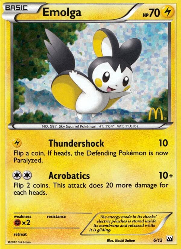 Emolga (6/12) [McDonald's Promos: 2012 Collection] | Tables and Towers