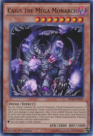 Caius the Mega Monarch [SECE-EN035] Ultra Rare | Tables and Towers