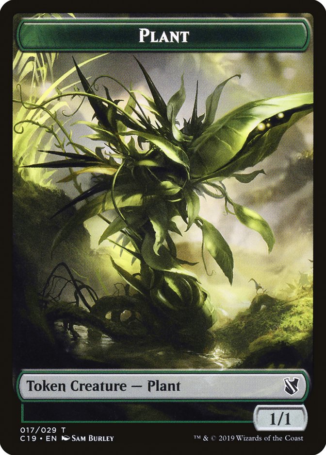 Plant Token [Commander 2019 Tokens] | Tables and Towers