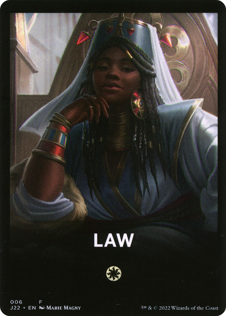 Law Theme Card [Jumpstart 2022 Front Cards] | Tables and Towers