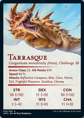 Tarrasque Art Card [Dungeons & Dragons: Adventures in the Forgotten Realms Art Series] | Tables and Towers