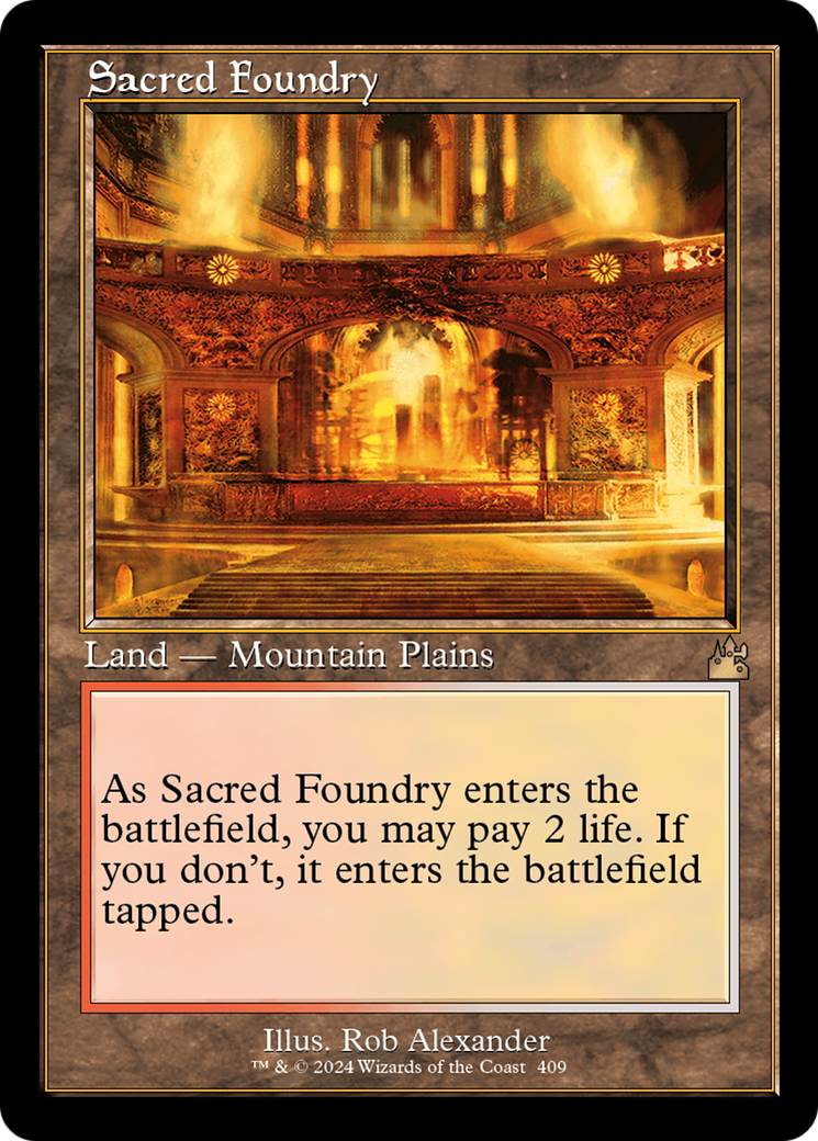 Sacred Foundry (Retro) [Ravnica Remastered] | Tables and Towers