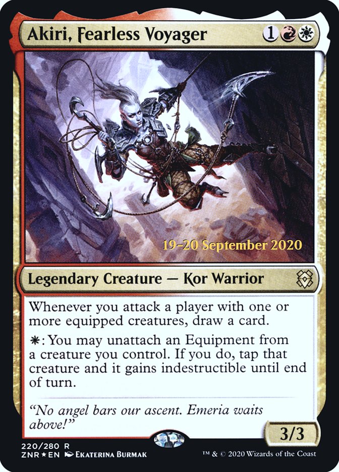 Akiri, Fearless Voyager [Zendikar Rising Prerelease Promos] | Tables and Towers