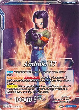 Android 17 // Android 17, Universal Guardian (BT9-021) [Universal Onslaught] | Tables and Towers