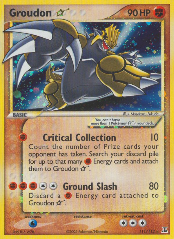 Groudon Star (111/113) [EX: Delta Species] | Tables and Towers