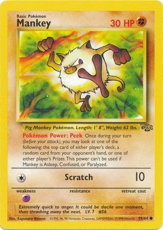 Mankey (55/64) [Jungle Unlimited] | Tables and Towers