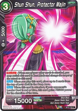 Shun Shun, Protector Majin (BT3-119) [Cross Worlds] | Tables and Towers