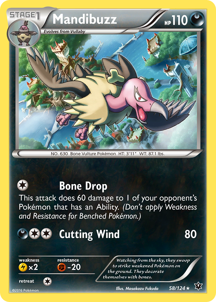 Mandibuzz (58/124) [XY: Fates Collide] | Tables and Towers