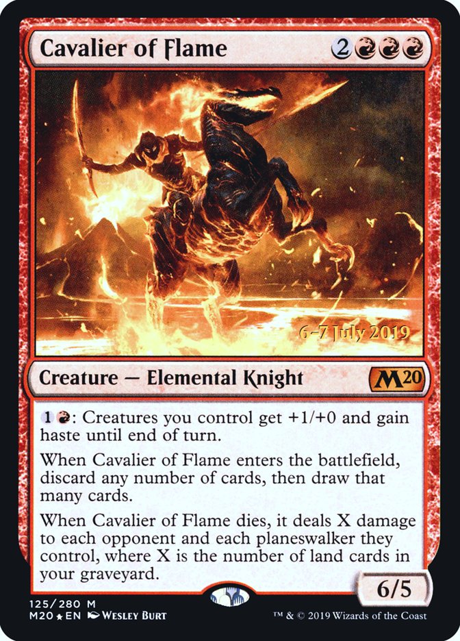 Cavalier of Flame [Core Set 2020 Prerelease Promos] | Tables and Towers