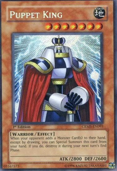 Puppet King [CRMS-EN093] Secret Rare | Tables and Towers