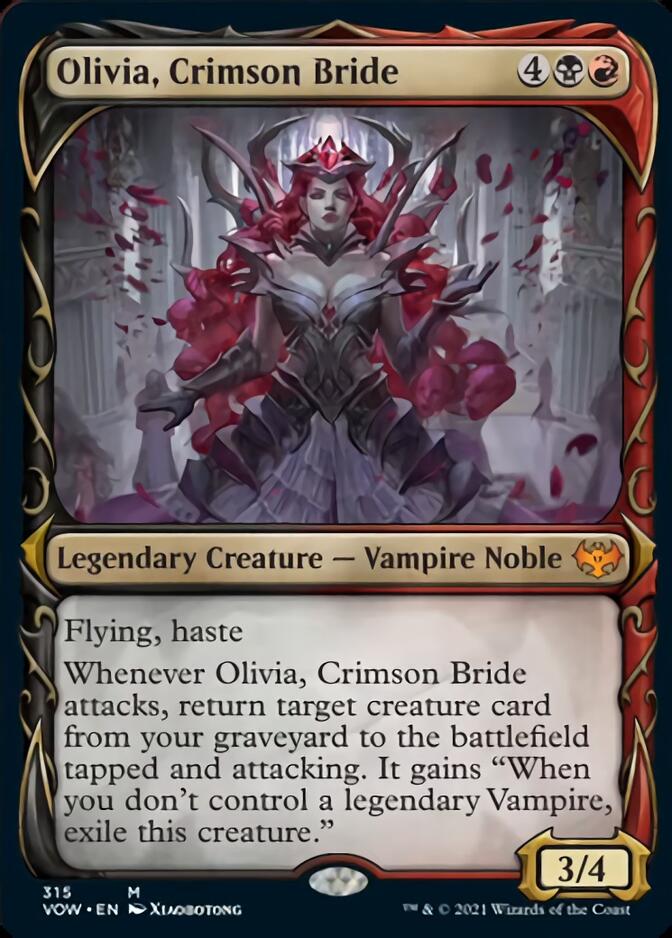 Olivia, Crimson Bride (Showcase Fang Frame) [Innistrad: Crimson Vow] | Tables and Towers