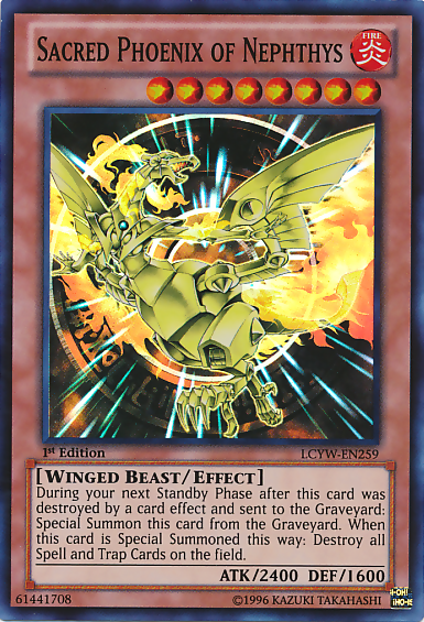 Sacred Phoenix of Nephthys [LCYW-EN259] Super Rare | Tables and Towers