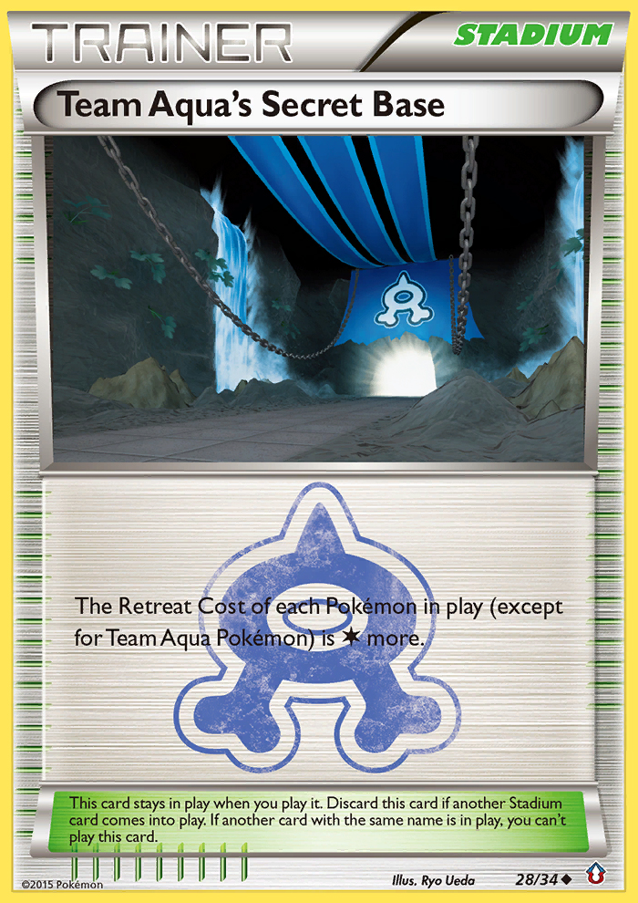 Team Aqua's Secret Base (28/34) [XY: Double Crisis] | Tables and Towers