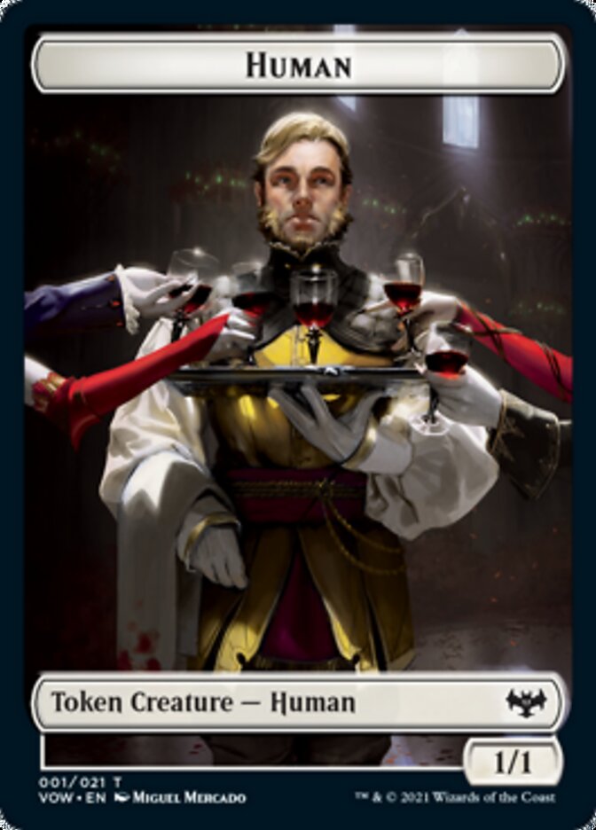 Human Token (001) [Innistrad: Crimson Vow Tokens] | Tables and Towers