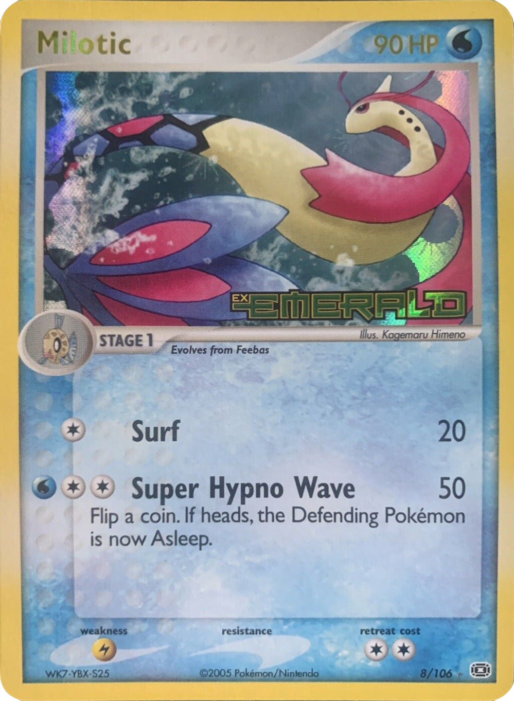 Milotic (8/106) (Stamped) [EX: Emerald] | Tables and Towers