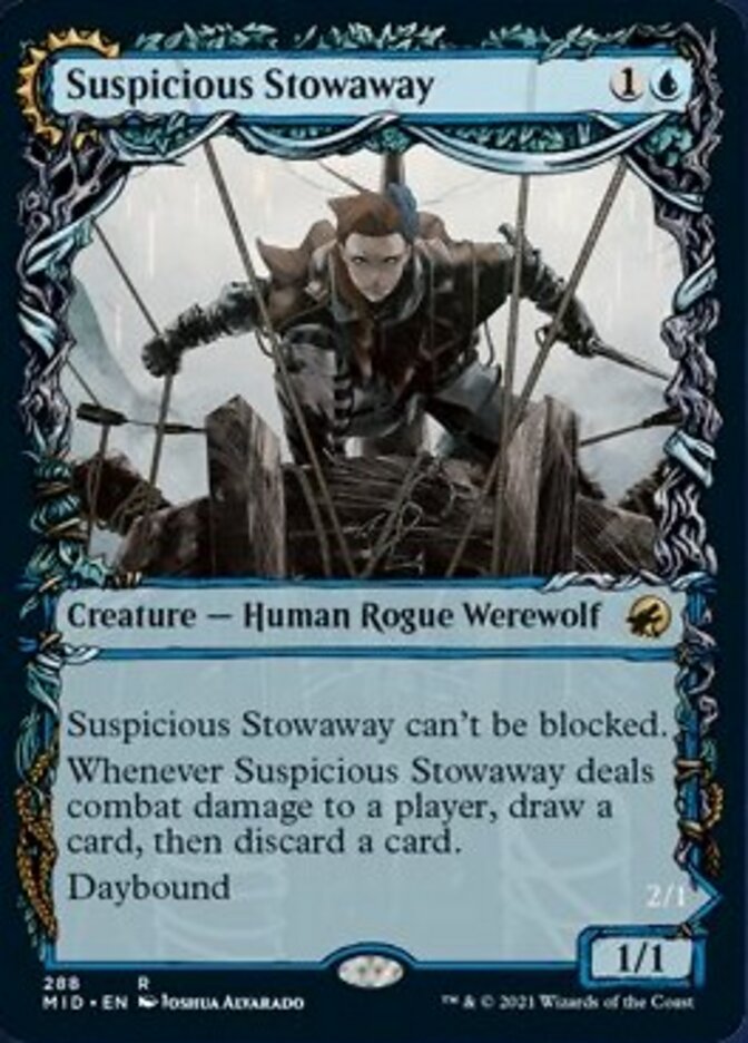 Suspicious Stowaway // Seafaring Werewolf (Showcase Equinox) [Innistrad: Midnight Hunt] | Tables and Towers